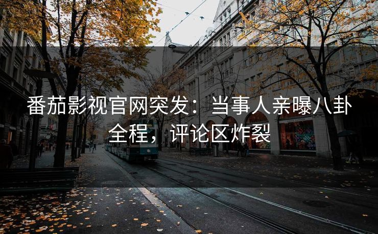 番茄影视官网突发：当事人亲曝八卦全程，评论区炸裂